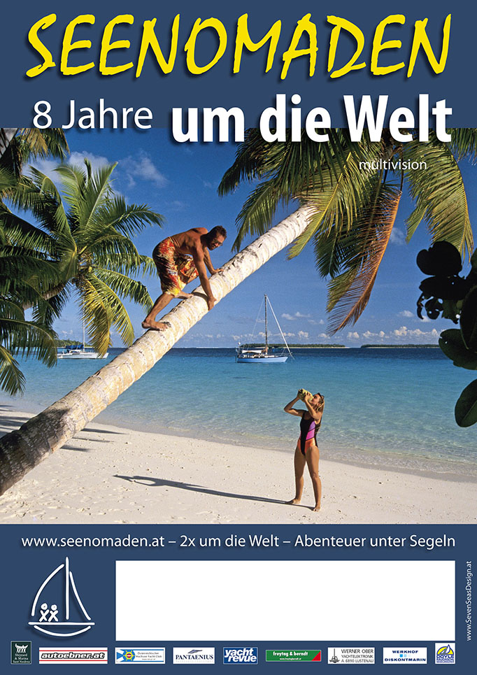 8 Jahre um die Welt - Seenomaden Plakat - 1.Weltreise